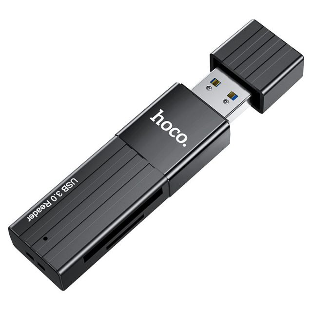 Кардрідер, перехідник HOCO Mindful 2-in-1card reader (USB3.0) HB20 | SD / TF, 5Gbps | Чорний, Черный
Кардрідер, перехідник HOCO Mindful 2-in-1card reader (USB3.0) HB20 | SD / TF, 5Gbps | Чорний, Черный