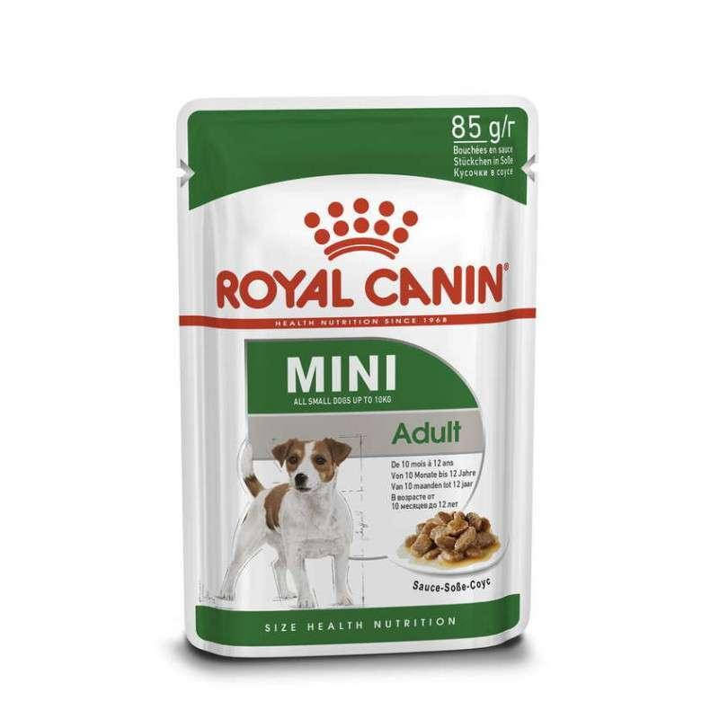 Royal Canin Mini Adult 85 г - Консервированный корм для собак мелких пород (кусочки в соусе)
Royal Canin Mini Adult 85 г - Консервированный корм для собак мелких пород (кусочки в соусе)