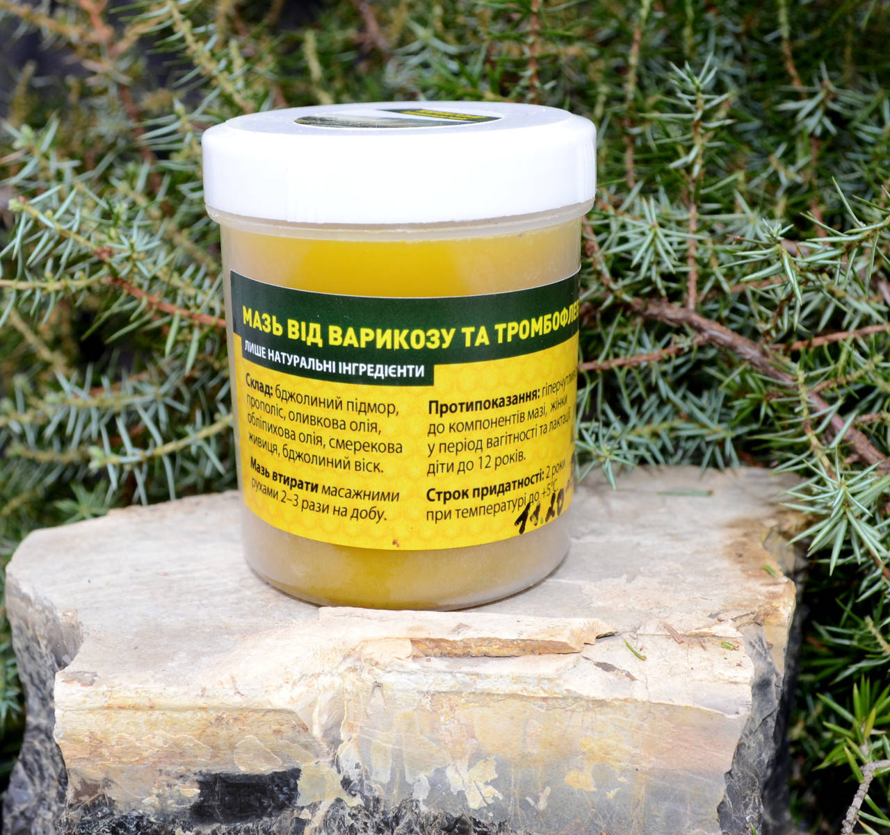 Мазь від варикозу та тромбофлебіту, 100 г
Мазь від варикозу та тромбофлебіту, 100 г