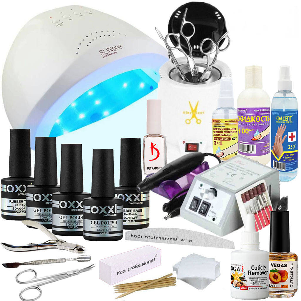Стартовый набор для маникюра OXXI с Лампой Sun one 48 W и фрезером
Стартовый набор для маникюра OXXI с Лампой Sun one 48 W и фрезером