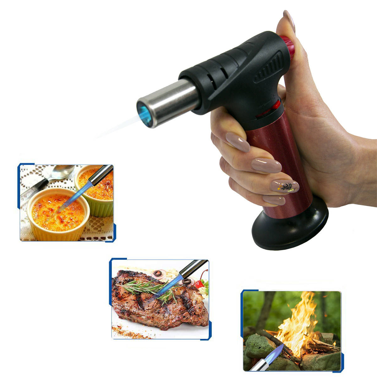 Портативная газовая горелка с пьезоподжигом Multi-Function Lighter QL-016 горелка кулинарная, фломбер (GP)
Портативная газовая горелка с пьезоподжигом Multi-Function Lighter QL-016 горелка кулинарная, фломбер (GP)