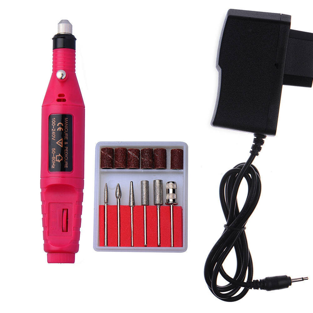 Фрезер ручка для ногтей МИНИ портативный, Розовый 
Фрезер ручка для ногтей МИНИ портативный, Розовый