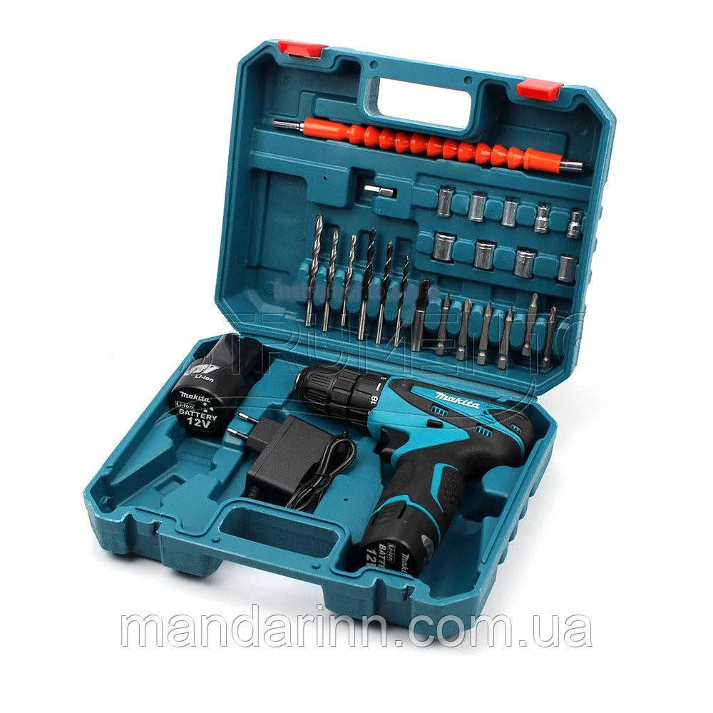 Шуруповерт- дрель Makita DF330DWE (12V 2A/h Li-Ion) с набором 
Шуруповерт- дрель Makita DF330DWE (12V 2A/h Li-Ion) с набором