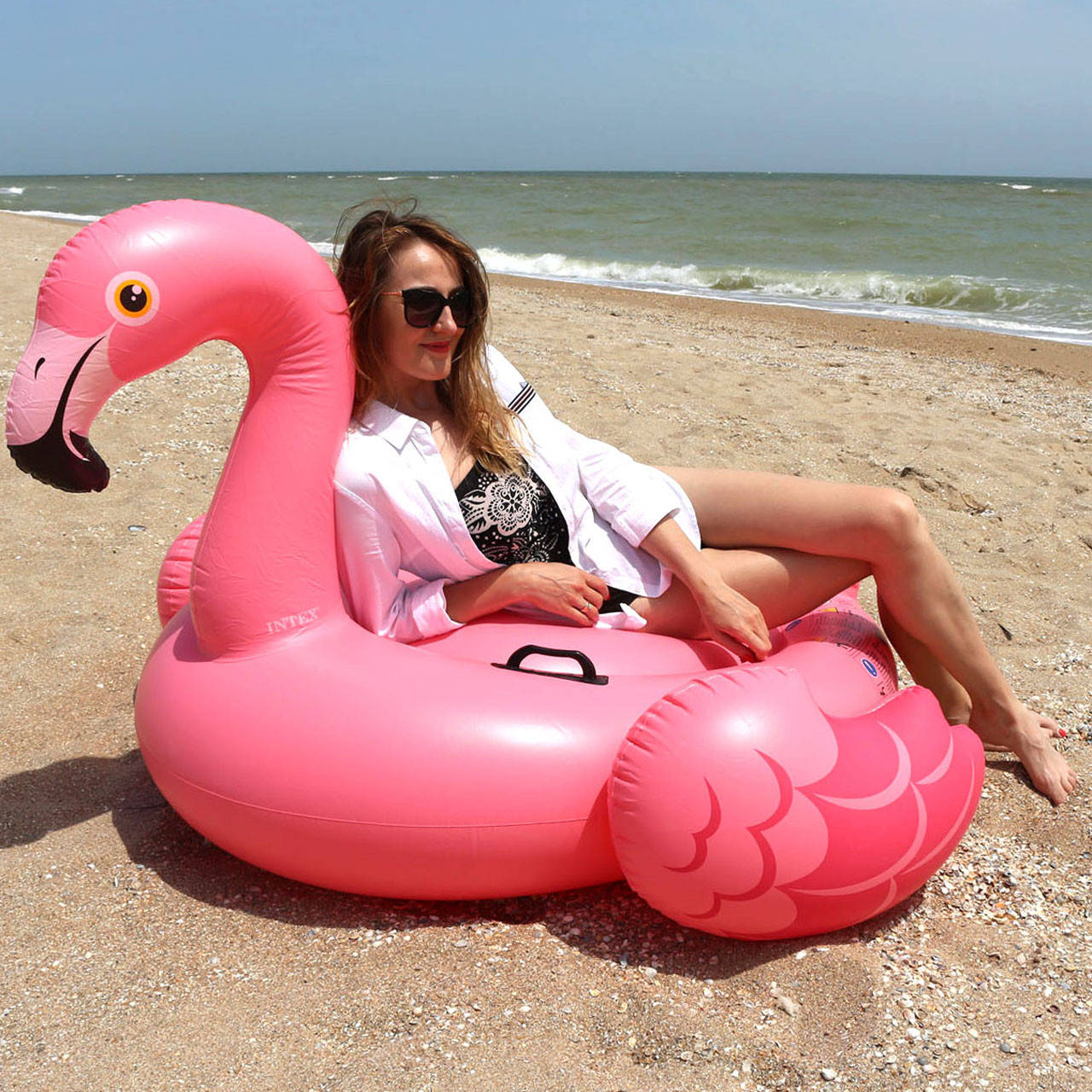 Матрас надувной Intex Розовый Фламинго с ручками (Flamingo), 143х137х97см, от 3-х лет, арт.57558. Отлично
Матрас надувной Intex Розовый Фламинго с ручками (Flamingo), 143х137х97см, от 3-х лет, арт.57558. Отлично