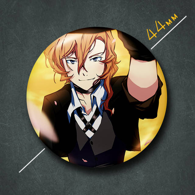 "Чуя Накахара (Проза бродячих псов / Bungo stray dogs)" значок круглый на булавке Ø44 мм
"Чуя Накахара (Проза бродячих псов / Bungo stray dogs)" значок круглый на булавке Ø44 мм
