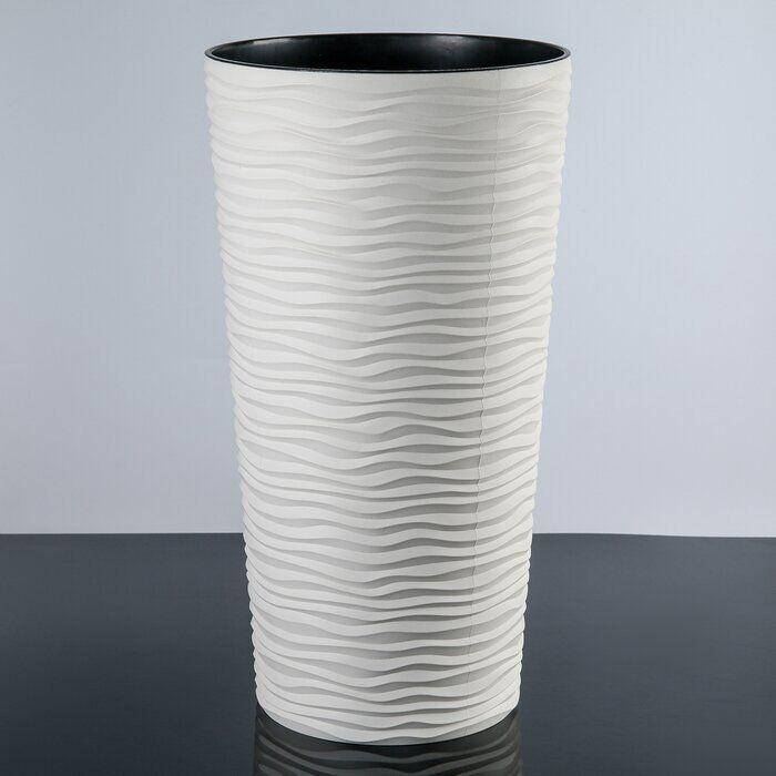 Вазон со вставкой "Фьюжн" d27 * 51 (белая роза) 21л, Белый
Вазон со вставкой "Фьюжн" d27 * 51 (белая роза) 21л, Белый