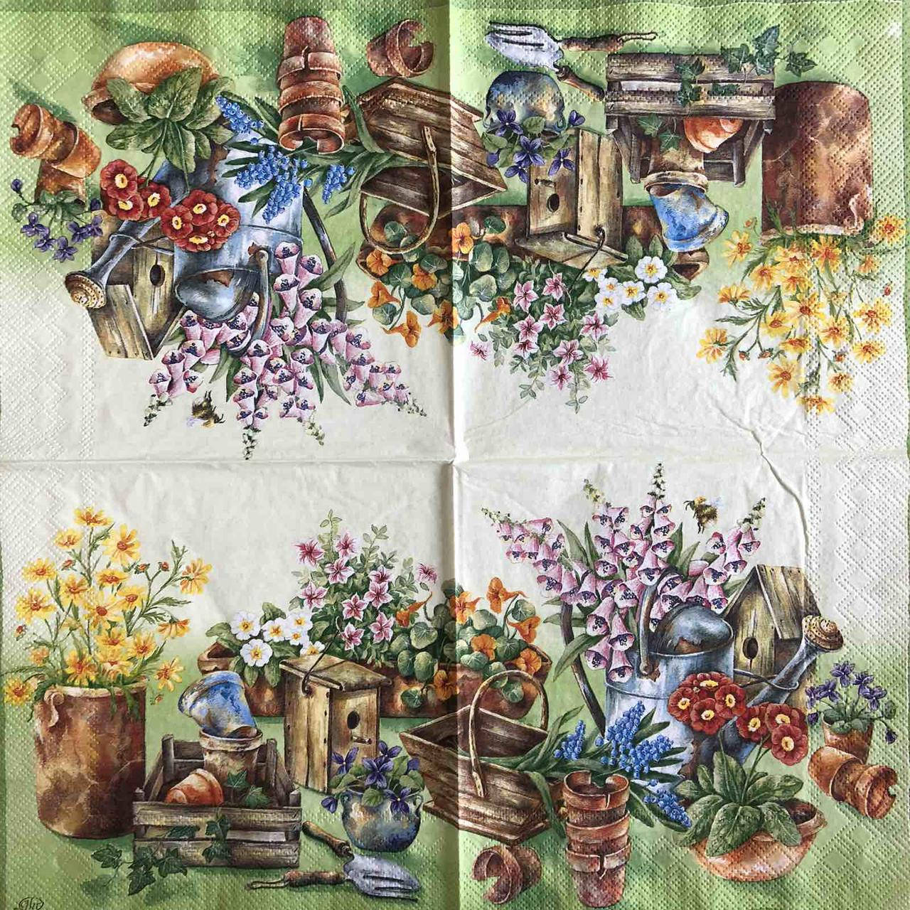 Салфетка декупажная 33x33 см 5 "Винтаж ретро Цветы в горшке Природа Сад Огород" Серветка для декупажу
Салфетка декупажная 33x33 см 5 "Винтаж ретро Цветы в горшке Природа Сад Огород" Серветка для декупажу