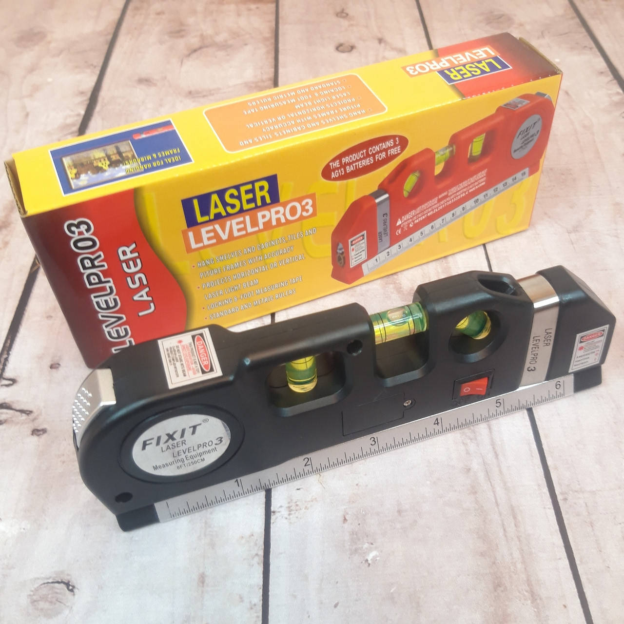 Лазерный уровень со встроенной рулеткой LASER LEVELPRO3 лазер строительный для ремонта двухплоскостной ФОТО
Лазерный уровень со встроенной рулеткой LASER LEVELPRO3 лазер строительный для ремонта двухплоскостной ФОТО