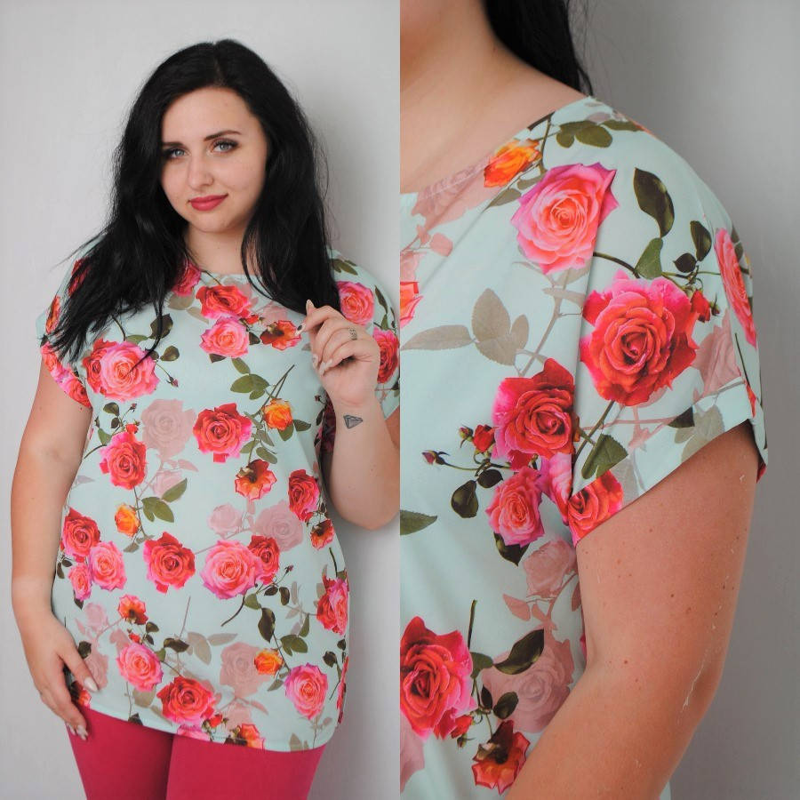 Женская блуза с розами, мятная, размеры 50,52,54 от производителя 52, Бирюзовый
Женская блуза с розами, мятная, размеры 50,52,54 от производителя 52, Бирюзовый