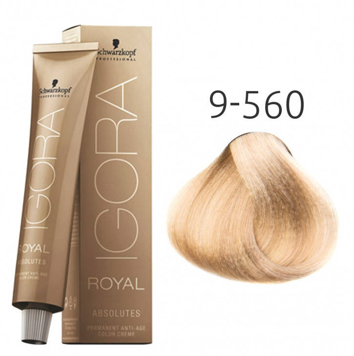 Краска для седых волос Schwarzkopf Igora Absolutes 9-560 Светлый блондин золотистый шоколадный 60 мл
Краска для седых волос Schwarzkopf Igora Absolutes 9-560 Светлый блондин золотистый шоколадный 60 мл