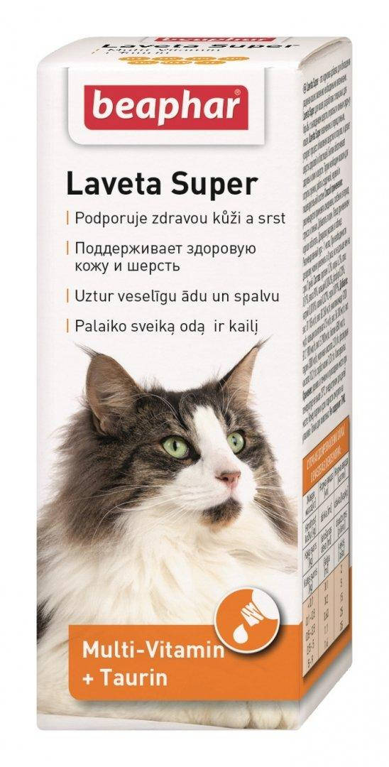 Beaphar Laveta Super For Cats от линьки, для здоровой кожи и блестящей шерсти кошек - 50 мл.
Beaphar Laveta Super For Cats от линьки, для здоровой кожи и блестящей шерсти кошек - 50 мл.
