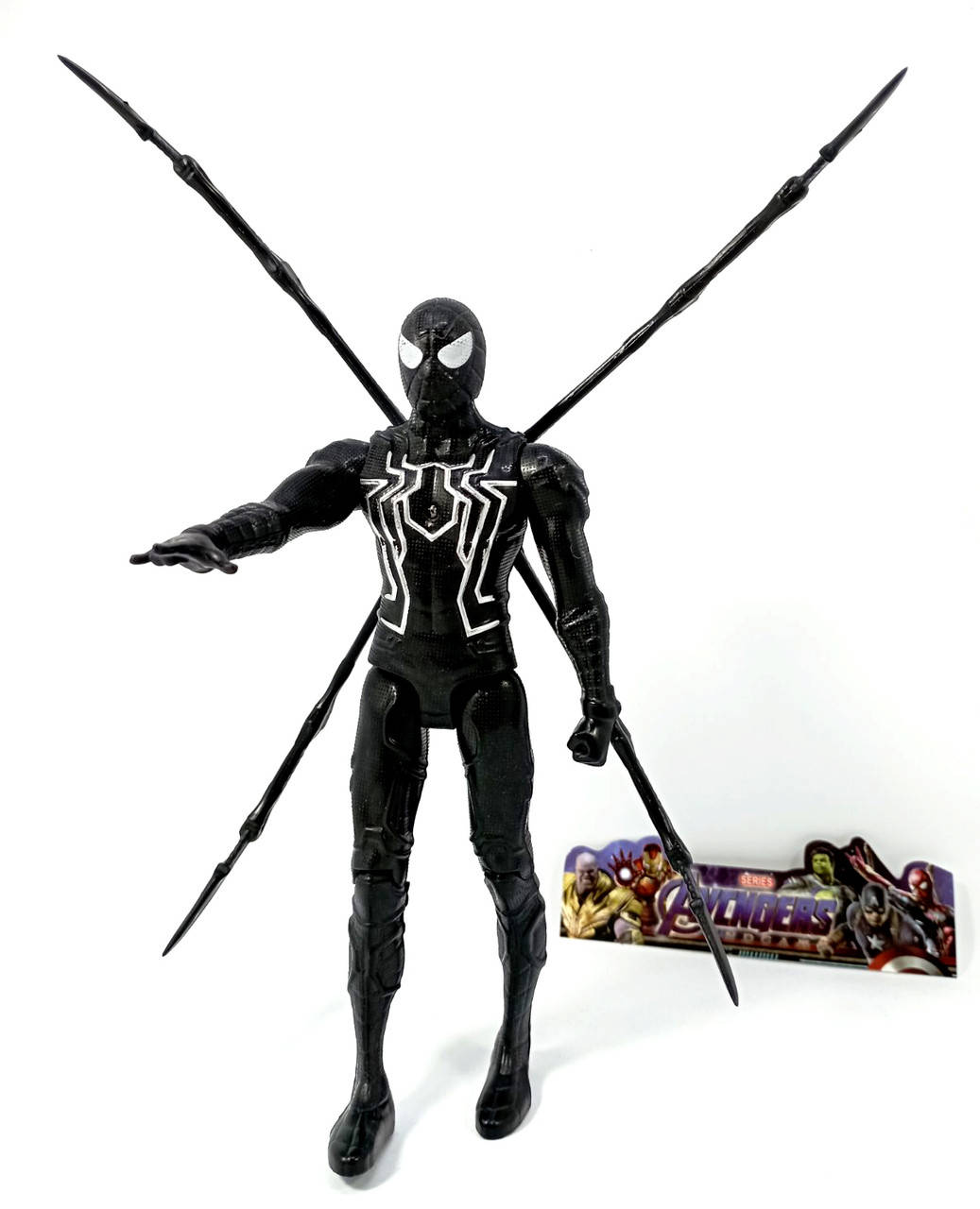 Фигурка Человек-Паук Черный Spider-Man Black Marvel " Супергерой. Мстители " 15см со Светом на груди
Фигурка Человек-Паук Черный Spider-Man Black Marvel " Супергерой. Мстители " 15см со Светом на груди