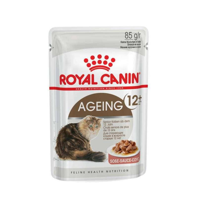 Royal Canin Ageing 12+ 85 г - Консервированный корм для кошек старше 12 лет (кусочки в соусе)
Royal Canin Ageing 12+ 85 г - Консервированный корм для кошек старше 12 лет (кусочки в соусе)