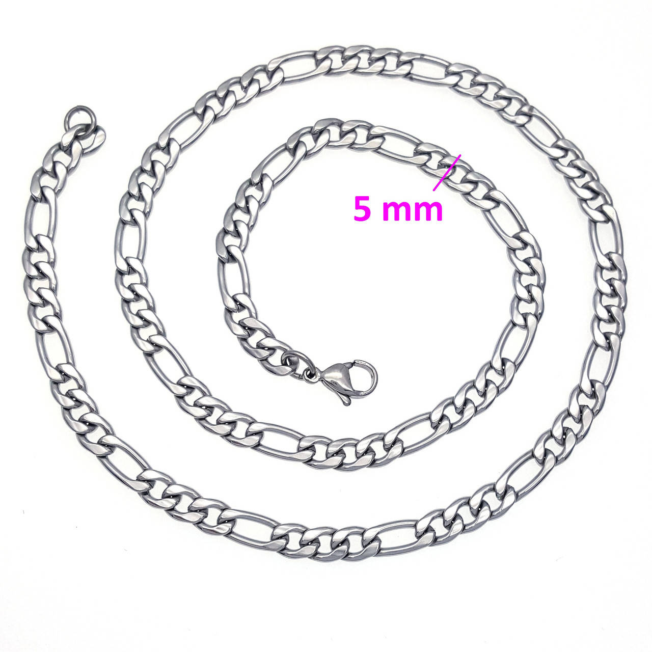 Цепь из нержавейки, плетение Фигаро, р.45
Цепь из нержавейки, плетение Фигаро, р.45