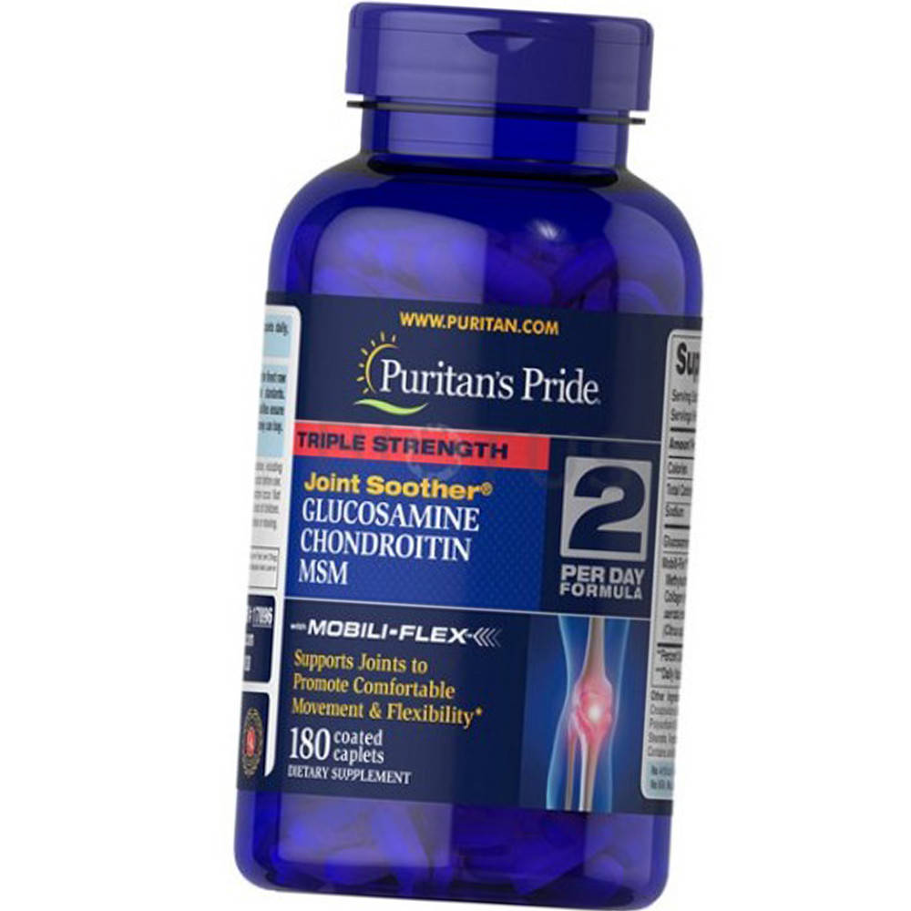 Глюкозамин хондроитин МСМ Puritan's Pride Triple Strength Glucosamine Chondroitin with MSM 180 таб
Глюкозамин хондроитин МСМ Puritan's Pride Triple Strength Glucosamine Chondroitin with MSM 180 таб