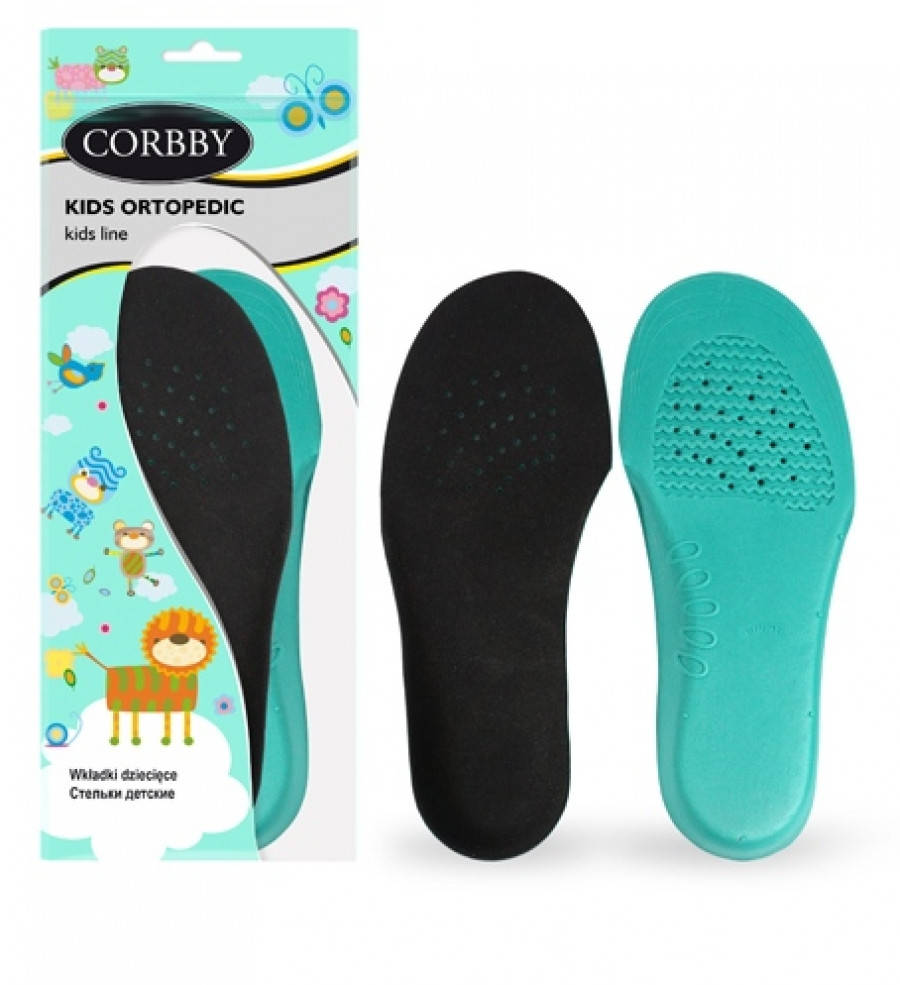 Детские ортопедические стельки профилированные с супинатором Corbby KIDS ORTOPEDIC р.26/27/28
Детские ортопедические стельки профилированные с супинатором Corbby KIDS ORTOPEDIC р.26/27/28