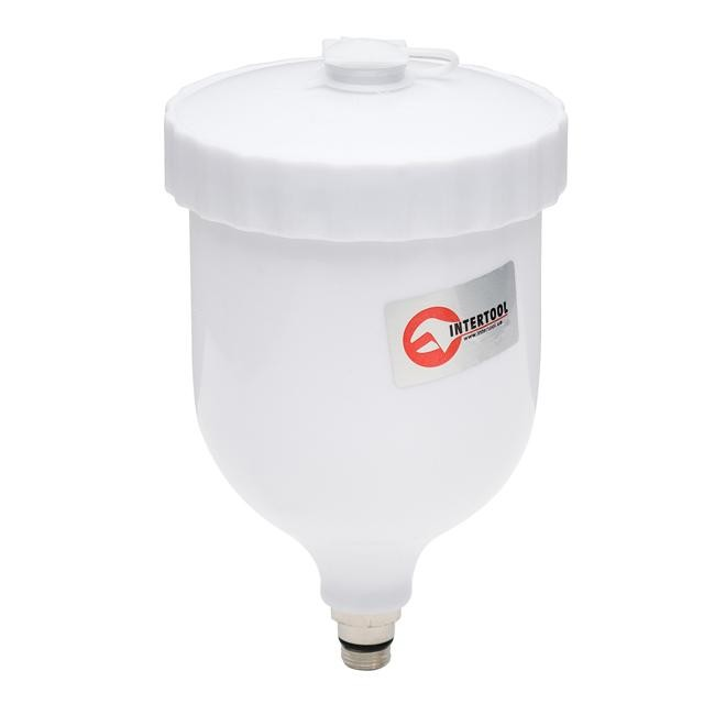Бачок пластиковый для краскопульта с наружной резьбой 600 мл, 14x1,25 INTERTOOL PT-1902 192838
Бачок пластиковый для краскопульта с наружной резьбой 600 мл, 14x1,25 INTERTOOL PT-1902 192838