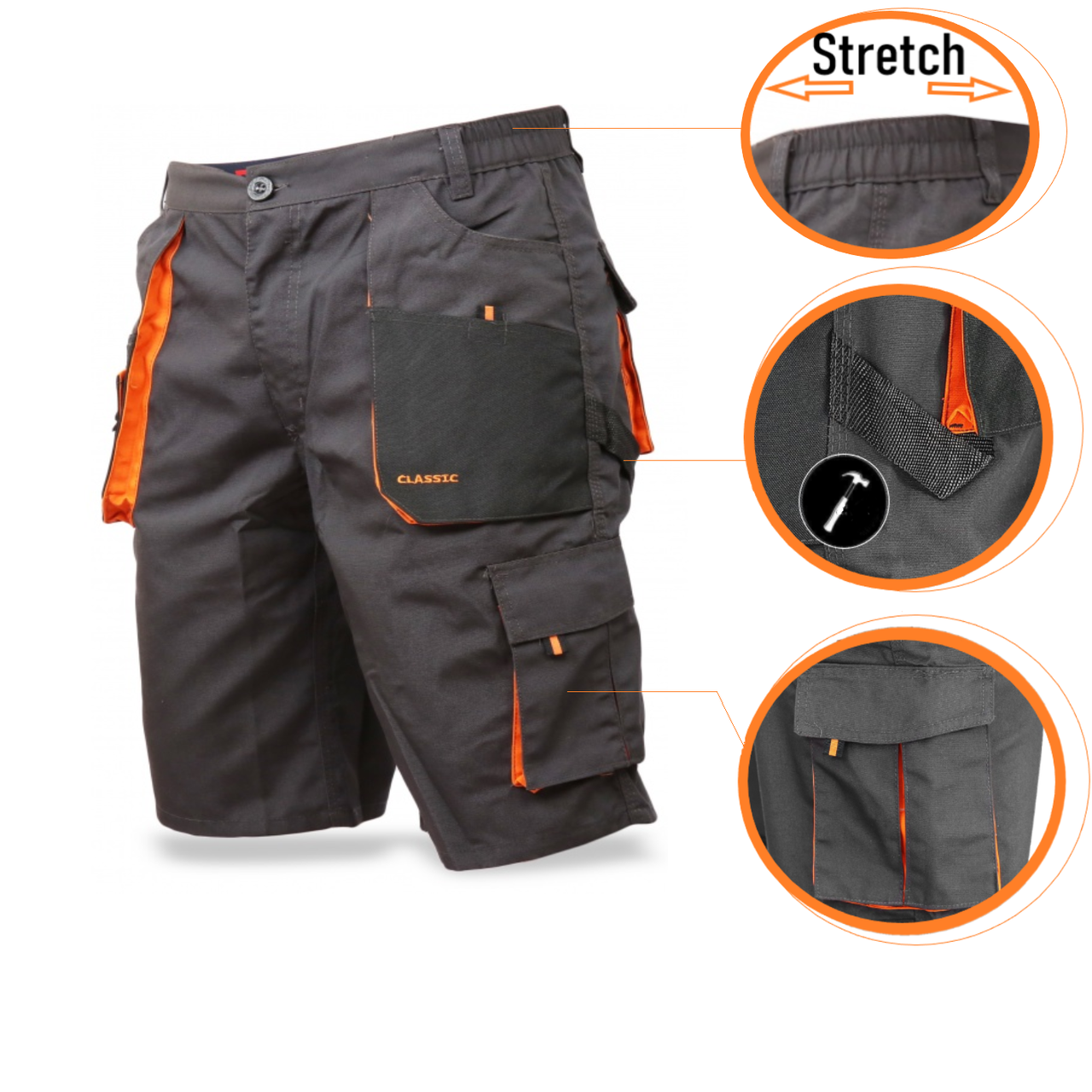 Шорты рабочие, спеодежда, спецовка, роба, спецодяг, рабочая одежда Шорты, 52, Весна-лето, Темно-серый
Шорты рабочие, спеодежда, спецовка, роба, спецодяг, рабочая одежда Шорты, 52, Весна-лето, Темно-серый