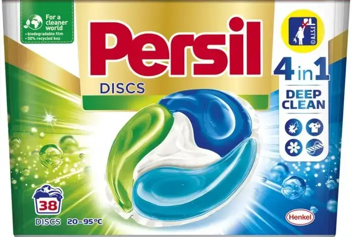Капсулы для стирки Persil Discs 4 в 1 Universal (38шт.) 
Капсулы для стирки Persil Discs 4 в 1 Universal (38шт.)
