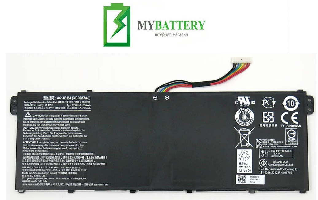 Аккумуляторная батарея Acer AC14B18J Aspire E3-111 E3-112 E3-112M ES1-511 ES1-512 V3-111Chromebook 11 CB3-111, Черный
Аккумуляторная батарея Acer AC14B18J Aspire E3-111 E3-112 E3-112M ES1-511 ES1-512 V3-111Chromebook 11 CB3-111, Черный