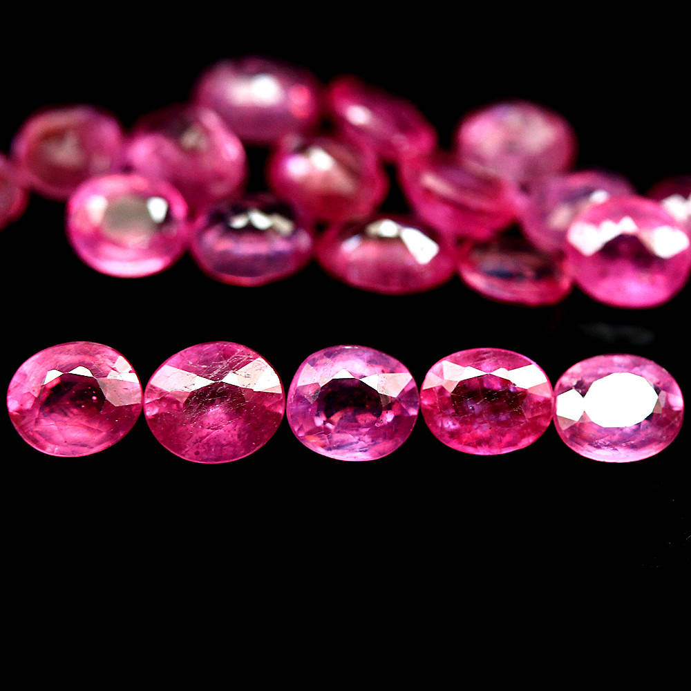 Натуральный Рубин овал 5.0x4.2 - 5.3x4.2мм 0.53ct, Розовый 
Натуральный Рубин овал 5.0x4.2 - 5.3x4.2мм 0.53ct, Розовый