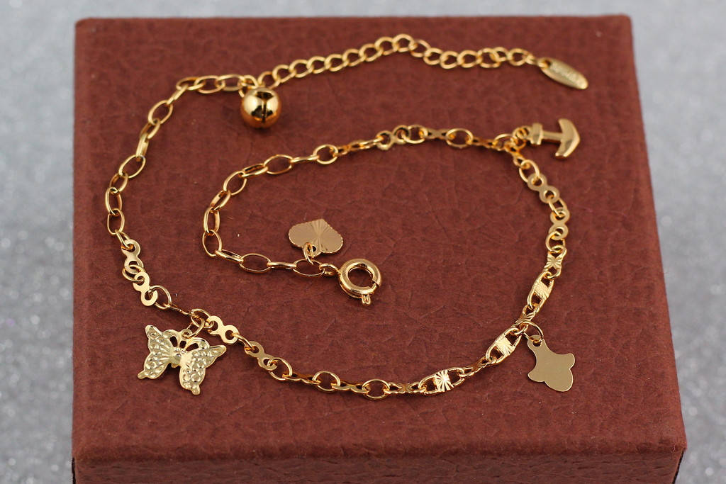 Браслет Xuping Jewelry на ногу бабочка якорь 23 см 3 мм добавка цепи 5 см золотистый
Браслет Xuping Jewelry на ногу бабочка якорь 23 см 3 мм добавка цепи 5 см золотистый