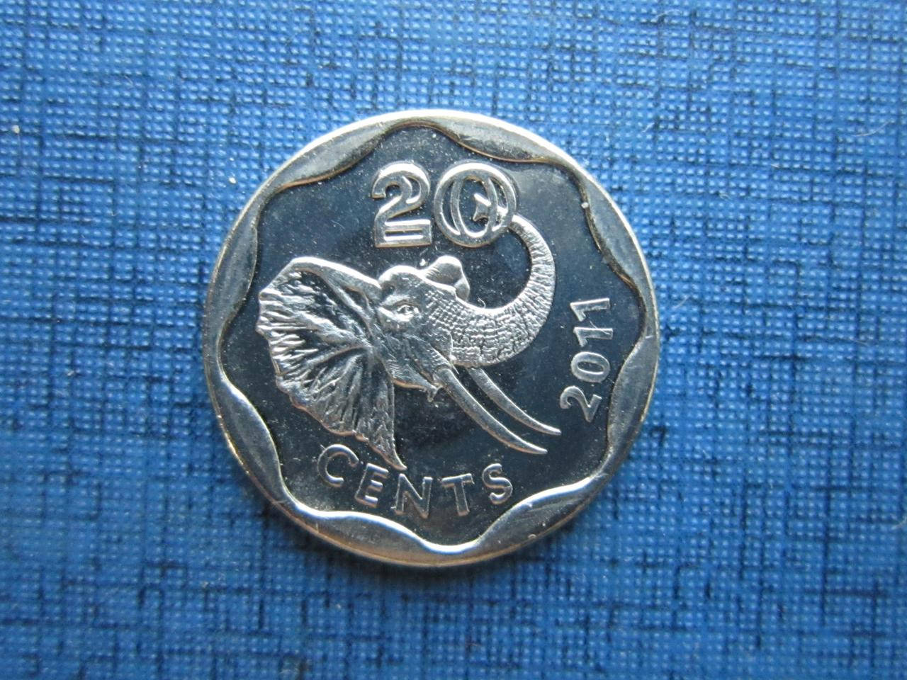 Монета 20 центов Свазиленд 2011 фауна слон состояние 
Монета 20 центов Свазиленд 2011 фауна слон состояние