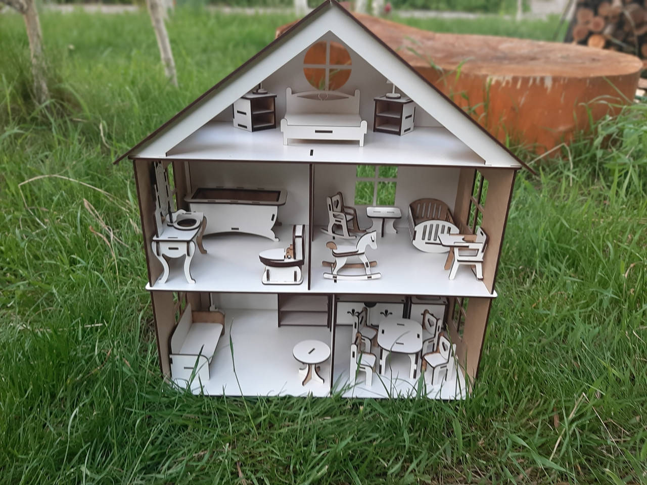 Трьохповерховий будинок для ляльки LOL - трехэтажный домик для куклы ЛОЛ с мебелью, деревьяный дом 
Трьохповерховий будинок для ляльки LOL - трехэтажный домик для куклы ЛОЛ с мебелью, деревьяный дом