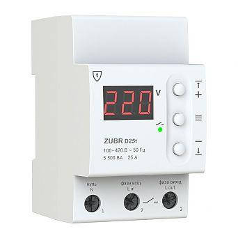 Реле напряжения ZUBR D25t, реле контроля и защиты от перенапряжения ЗУБР, отсекатель, барьер
Реле напряжения ZUBR D25t, реле контроля и защиты от перенапряжения ЗУБР, отсекатель, барьер
