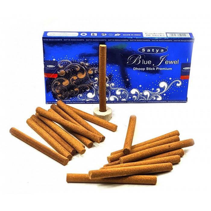 Благовония безосновные Blue Jewel dhoop sticks Premium (Голубая Жемчужина), Satya, Индия
Благовония безосновные Blue Jewel dhoop sticks Premium (Голубая Жемчужина), Satya, Индия