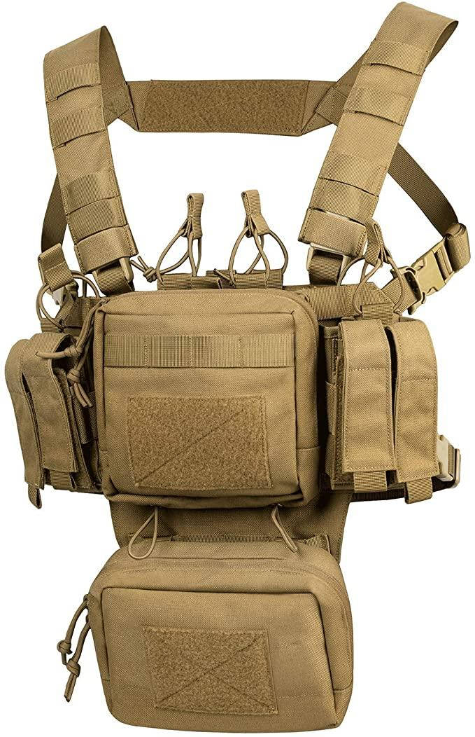 VISMIX розвантаження, регульовані та знімні нагрудники Molle з мішечком Mag Pouch (Койот коричневий)
VISMIX розвантаження, регульовані та знімні нагрудники Molle з мішечком Mag Pouch (Койот коричневий)