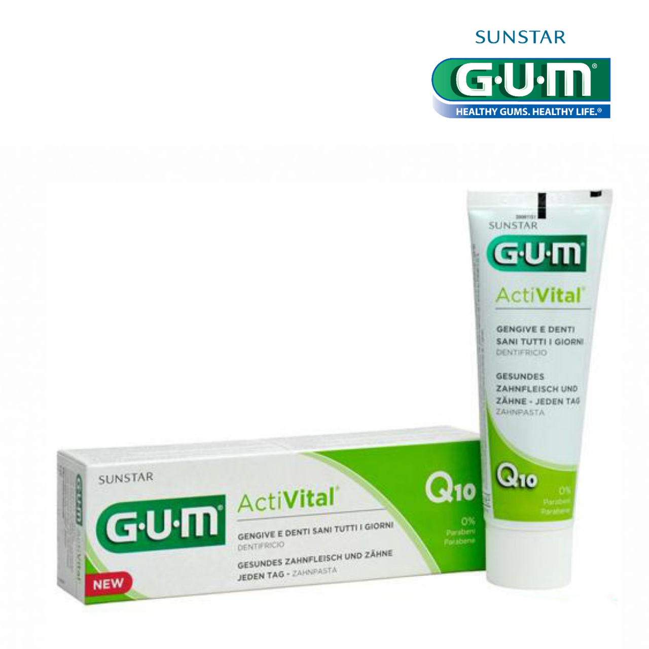 Зубная паста GUM ActiVital 75 мл
Зубная паста GUM ActiVital 75 мл