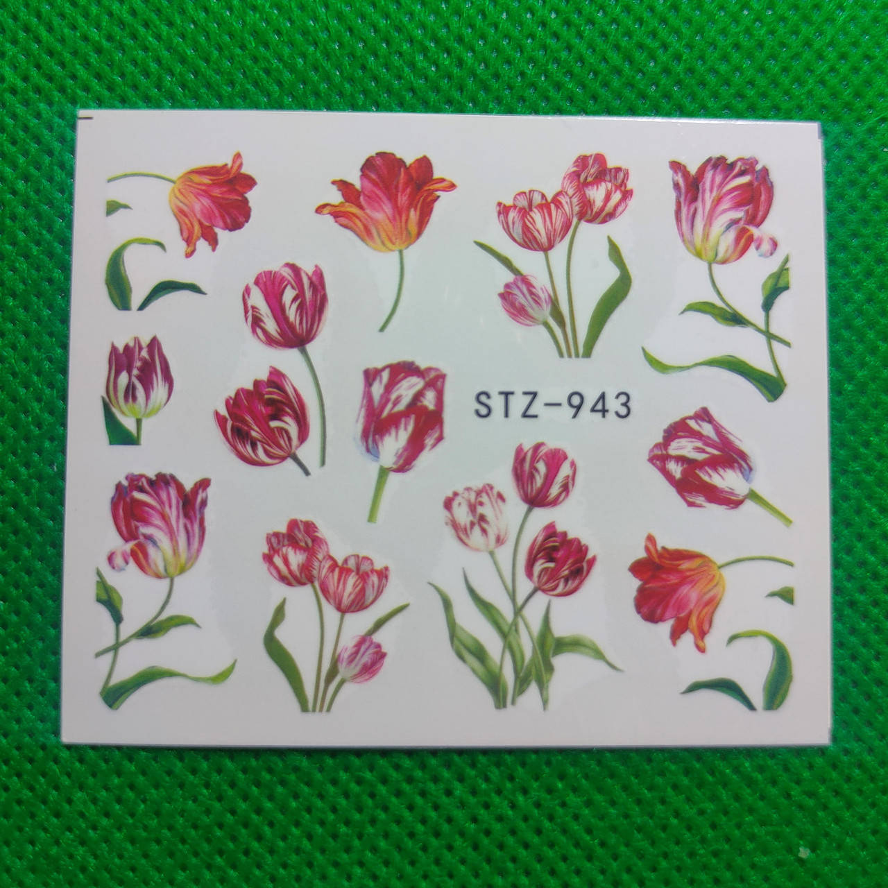 Водные наклейки слайдеры Цветы серии STZ 943, Разные цвета 
Водные наклейки слайдеры Цветы серии STZ 943, Разные цвета