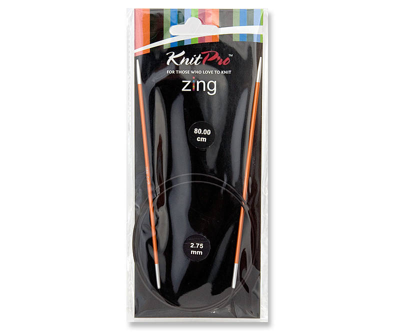 Спиці кругові 2,75мм 80см Zing KnitPro 47124 
Спиці кругові 2,75мм 80см Zing KnitPro 47124
