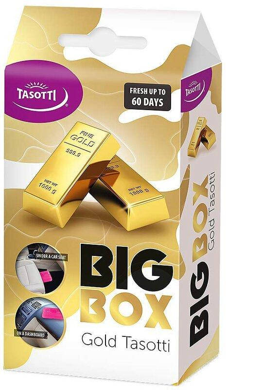Ароматизатор Tasotti (Освежитель воздуха в машину) Big box - под сидение _ Gold Tasotti
Ароматизатор Tasotti (Освежитель воздуха в машину) Big box - под сидение _ Gold Tasotti