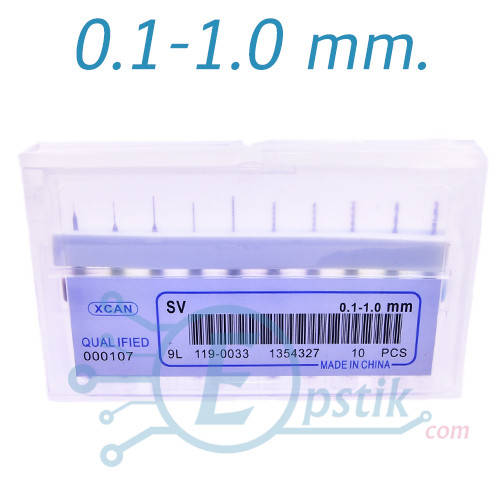 Набор сверл твердосплавных из 10штук. диаметр 0.1-1.0мм., хвостовик 3.175мм.
Набор сверл твердосплавных из 10штук. диаметр 0.1-1.0мм., хвостовик 3.175мм.