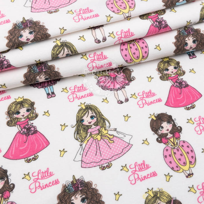 Фланель детская "Принцессы Little Princess" розовые на белом, ширина 150 см, Розовый
Фланель детская "Принцессы Little Princess" розовые на белом, ширина 150 см, Розовый