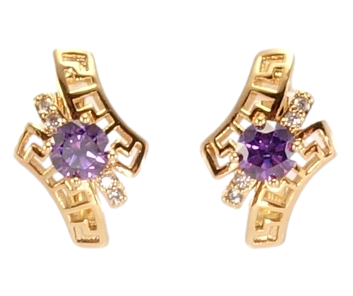 Серьги Xuping Позолота 18K английский замок "Греческий орнамент с сиреневым кристаллом и цирконием"
Серьги Xuping Позолота 18K английский замок "Греческий орнамент с сиреневым кристаллом и цирконием"