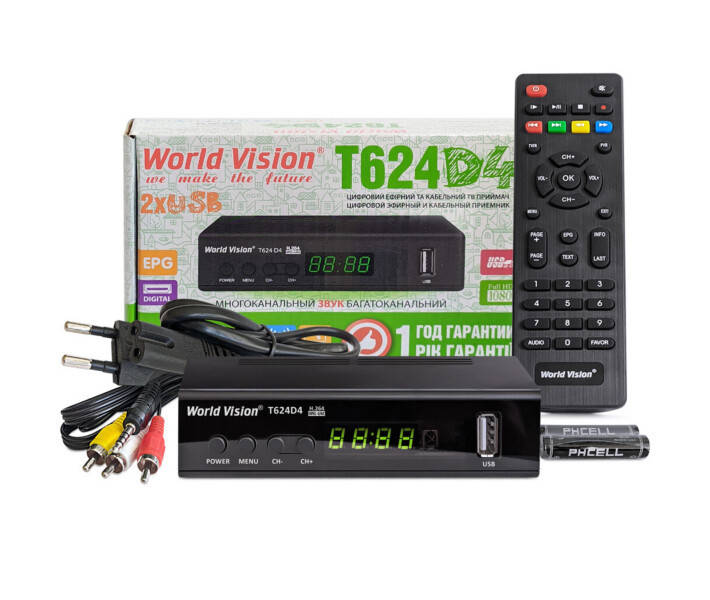 World Vision T624D4 DVB-T2 
World Vision T624D4 DVB-T2