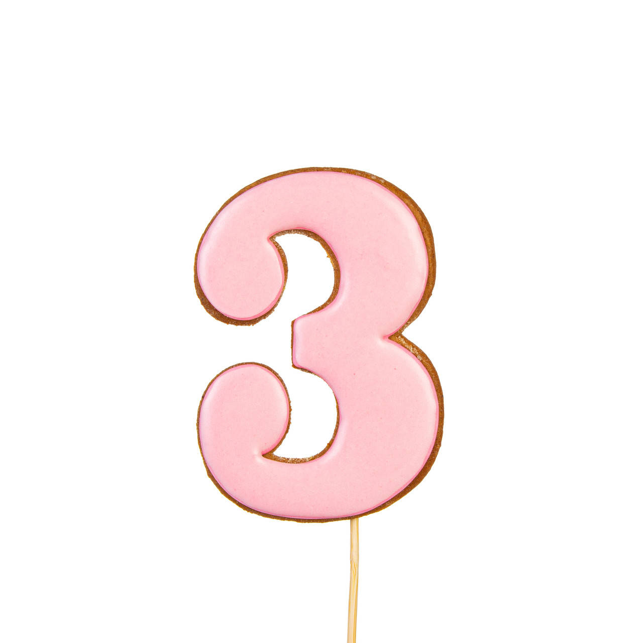 Медово-имбирный пряник "Цифра 3", розовый
Медово-имбирный пряник "Цифра 3", розовый