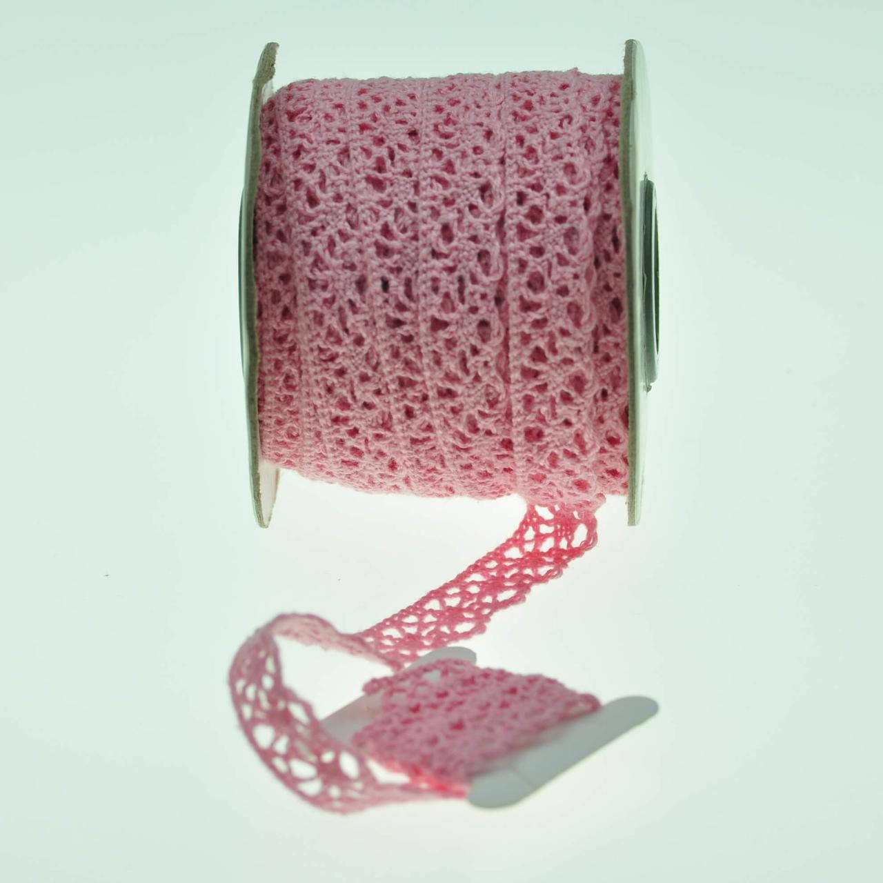 Мереживо бавовняне рожеве 11 мм, Рожевий
Мереживо бавовняне рожеве 11 мм, Рожевий