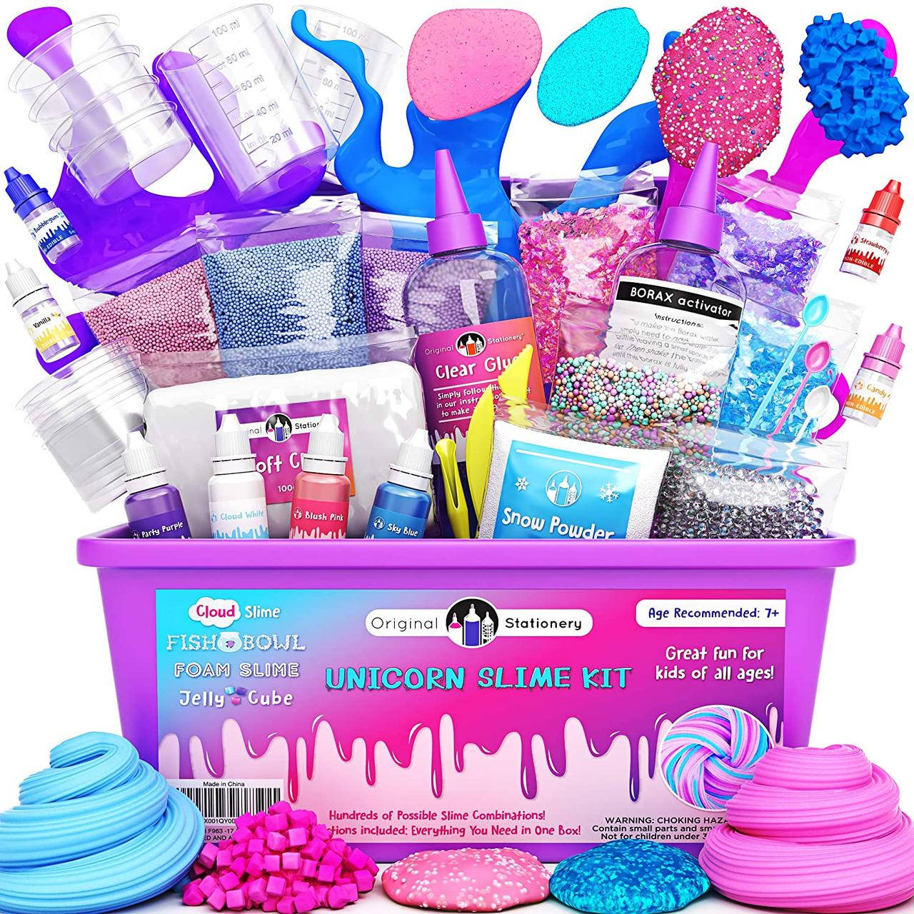 Большой Набор для создания Слаймов ЕДИНОРОГ Slime Box декор, клей, активатор, красители, контейнеры
Большой Набор для создания Слаймов ЕДИНОРОГ Slime Box декор, клей, активатор, красители, контейнеры