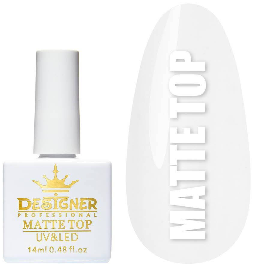 Топовое матовое покрытие Matte Top 14мл. Designer Professional (Дизайнер Профессионал) для гель-лака
Топовое матовое покрытие Matte Top 14мл. Designer Professional (Дизайнер Профессионал) для гель-лака
