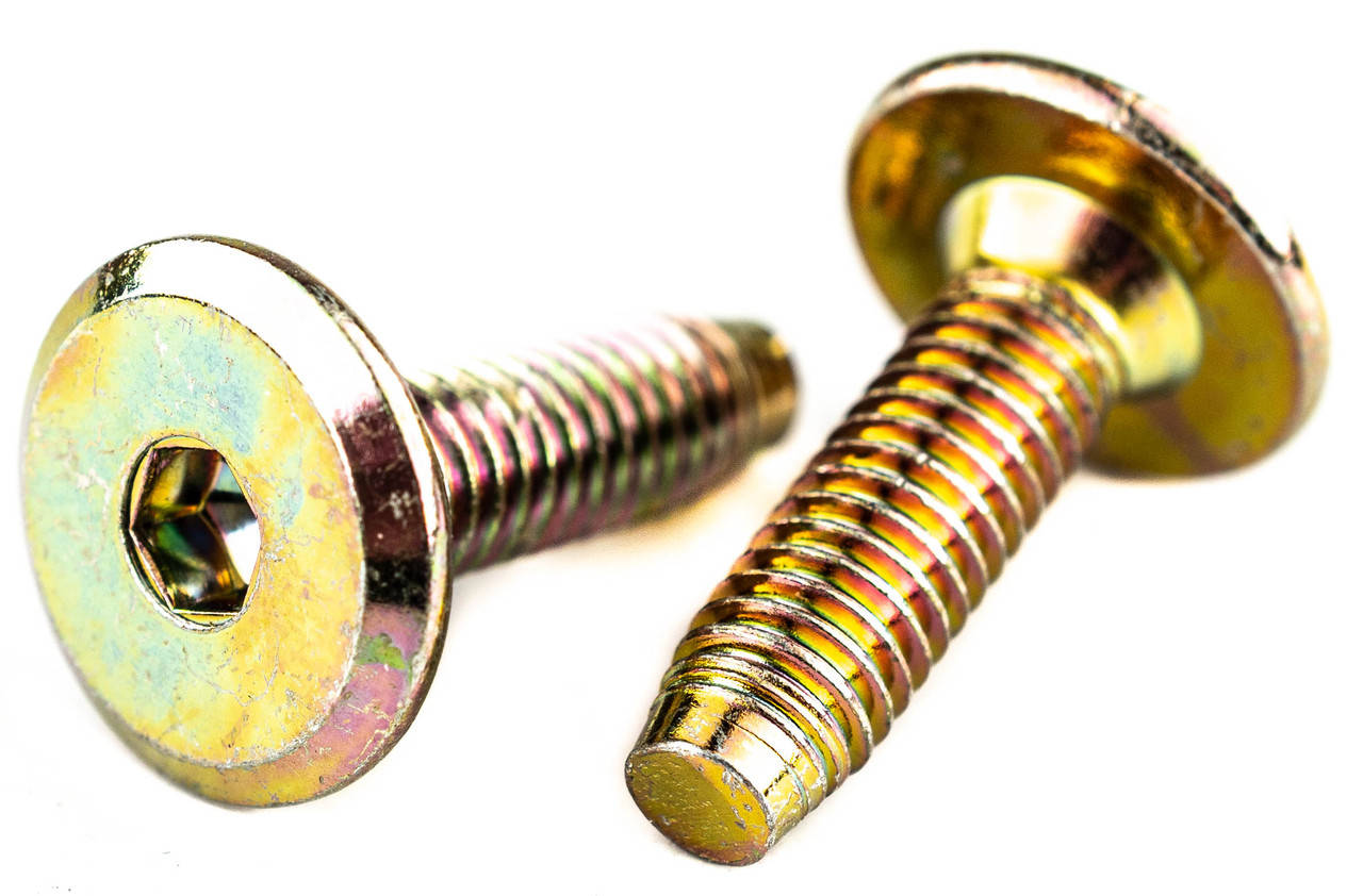 Винт мебельный BF 6х20 мм с плоской головкой желтый цинк 1000+1
Винт мебельный BF 6х20 мм с плоской головкой желтый цинк 1000+1