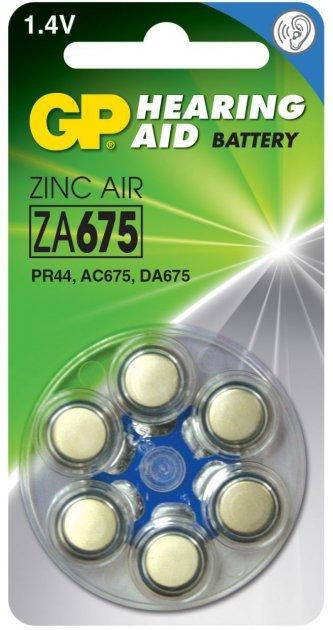 Батарейка GP Zinc Air Button Cell 1.45V ZA675F-D6.PR44, DA675X/6bl для слух. апарату(1)(6) 
Батарейка GP Zinc Air Button Cell 1.45V ZA675F-D6.PR44, DA675X/6bl для слух. апарату(1)(6)