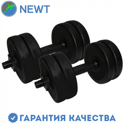Гантели разборные композитные в пластиковой оболочке 2 шт по 5,5 кг Newt Rock Pro, Черный
Гантели разборные композитные в пластиковой оболочке 2 шт по 5,5 кг Newt Rock Pro, Черный