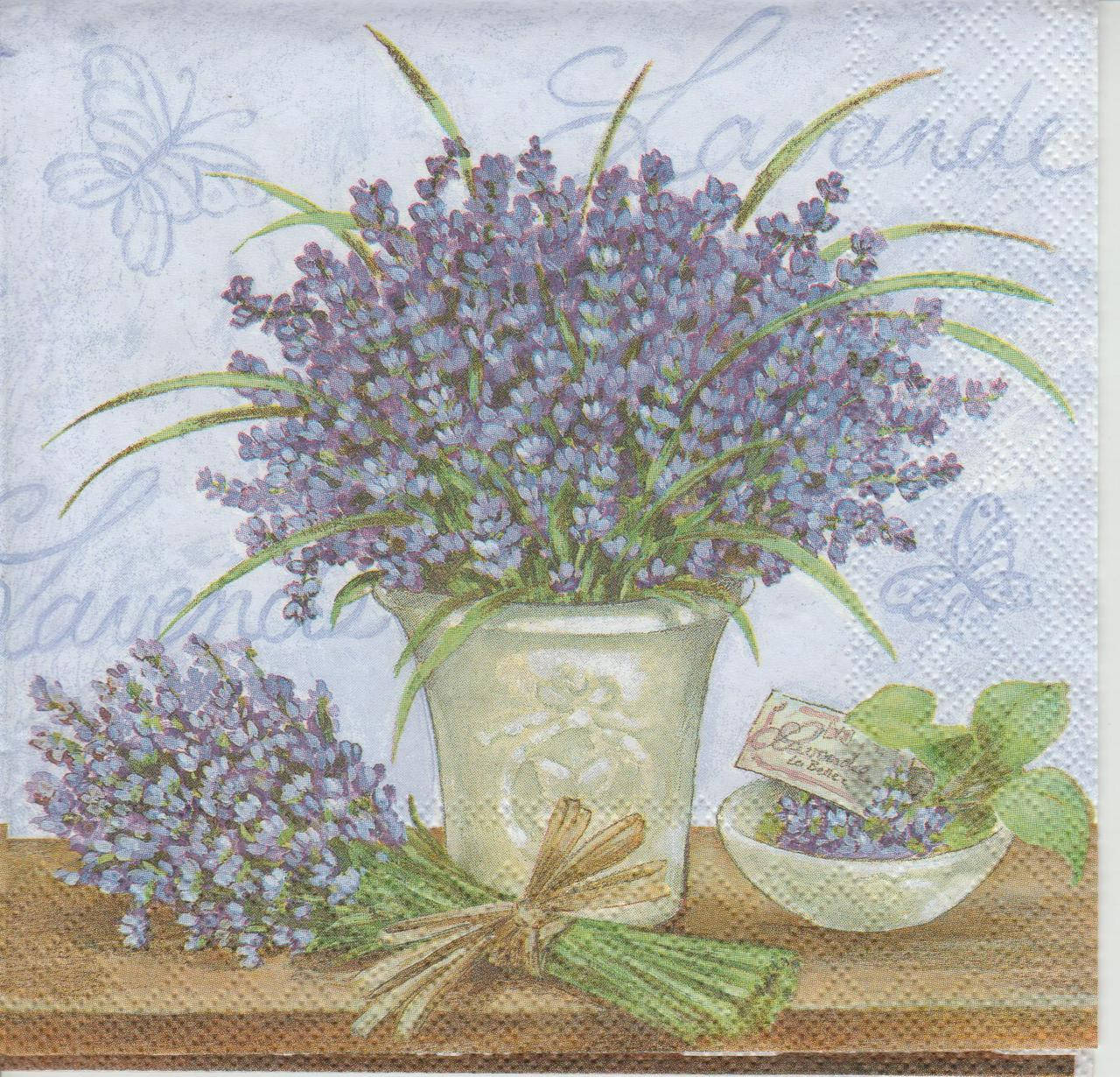 Салфетки бумажные "Необыкновенная лаванда", Разные цвета 
Салфетки бумажные "Необыкновенная лаванда", Разные цвета