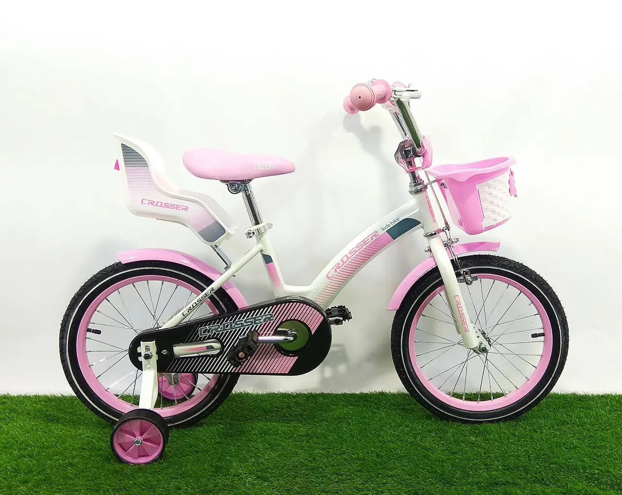 Детский велосипед для девочек Crosser Kids Bike 16" (Б/у), Розовый