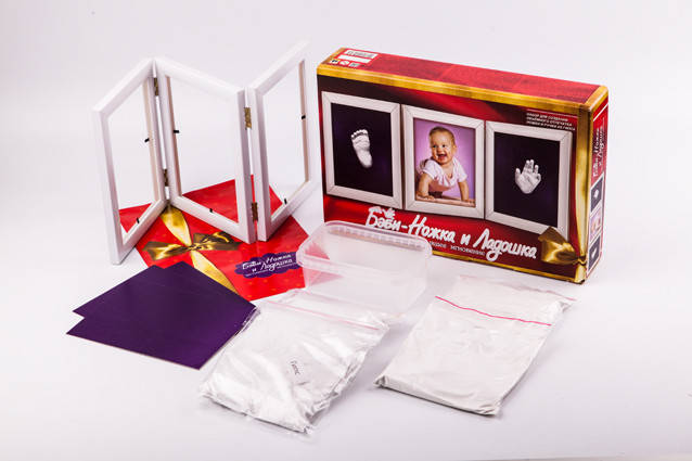 Набор для слепков Бэби ножка и ладошка из гипса
Набор для слепков Бэби ножка и ладошка из гипса