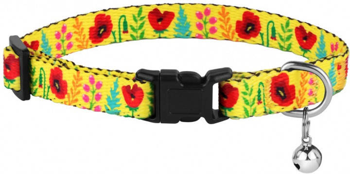 Ошейник для котов BronzeDog Urban Floral с пластиковой пряжкой и колокольчиком XS Желтый (49/1408/Т)
Ошейник для котов BronzeDog Urban Floral с пластиковой пряжкой и колокольчиком XS Желтый (49/1408/Т)
